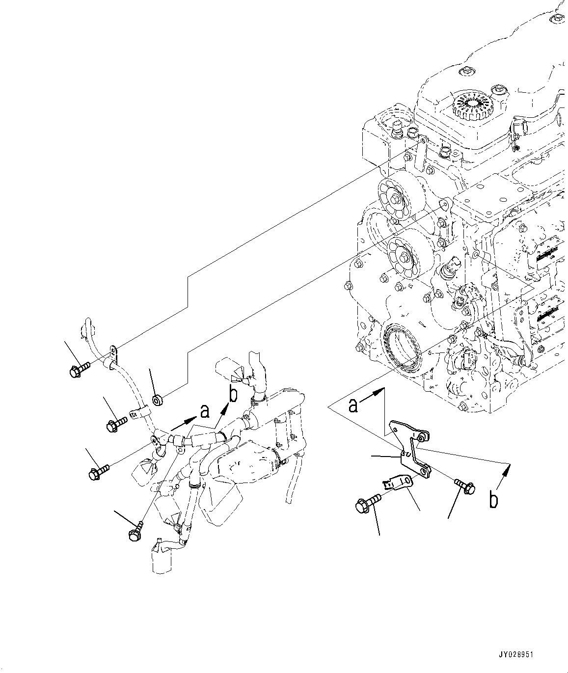 Bulldozers Komatsu / D61EXI-24E0 S/N B65001-UP(d612e0mc) / Wiring Harness Bracket(B007201 : A6810-001001)