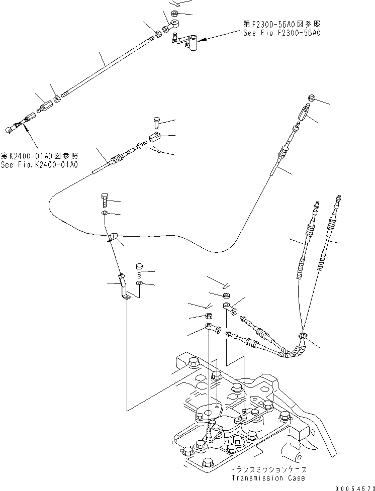 Komatsu parts book diagram for D61EX-12 S/N 1001-UP (Overseas Version): TRAVEL CONTROL (HSS CONTROL)