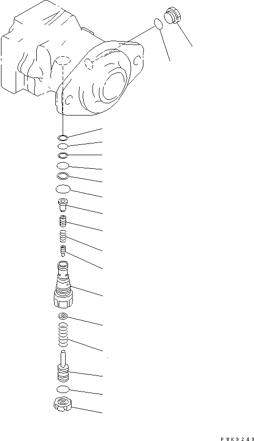 Komatsu parts book diagram for D61EX-12 S/N 1001-UP (Overseas Version): HSS MOTOR (2/2)