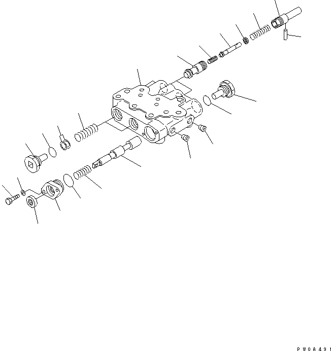 Bulldozers Komatsu / D63E-12 S/N 2001-UP (TRIMMING DOZER FOR CHINA)(d63e-10c) / CLUTCH AND BRAKE (BRAKE VALVE) (1/2)(150360 : F2370-58A0)