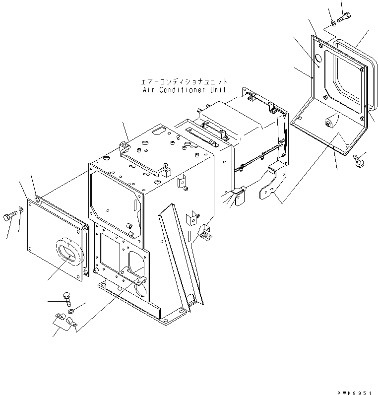Bulldozers Komatsu / D65E-12-E S/N 60942-UP(d65e-10r) / DASHBOARD (AIR CONDITIONER BOX)(#65001-)(241260 : K2210-02B5A)