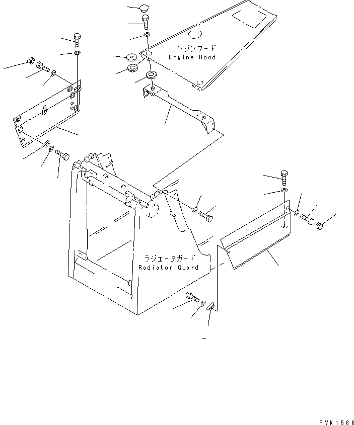 Bulldozers Komatsu / D65E-12-E S/N 60942-UP(d65e-10r) / ENGINE SIDE COVER (LOWER) (WITHOUT SIDE COVER)(#61501-)(270300 : M2140-03A8)