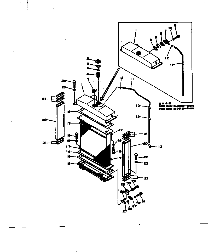 Bulldozers Komatsu / D65E-6 S/N 20295-UP(d65e-6c) / RADIATOR(030060 : 1131)