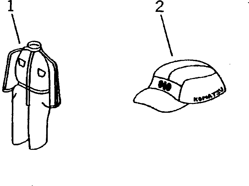 Komatsu parts book diagram for D65EX-12 S/N 60001-60941: CAP AND OVERALL