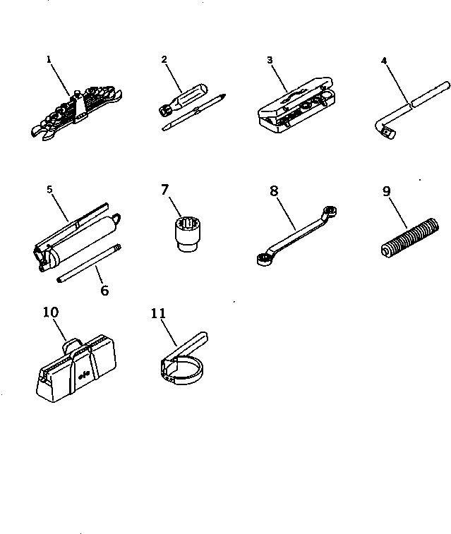 Komatsu parts book diagram for D65EX-12 S/N 60001-60941: TOOL