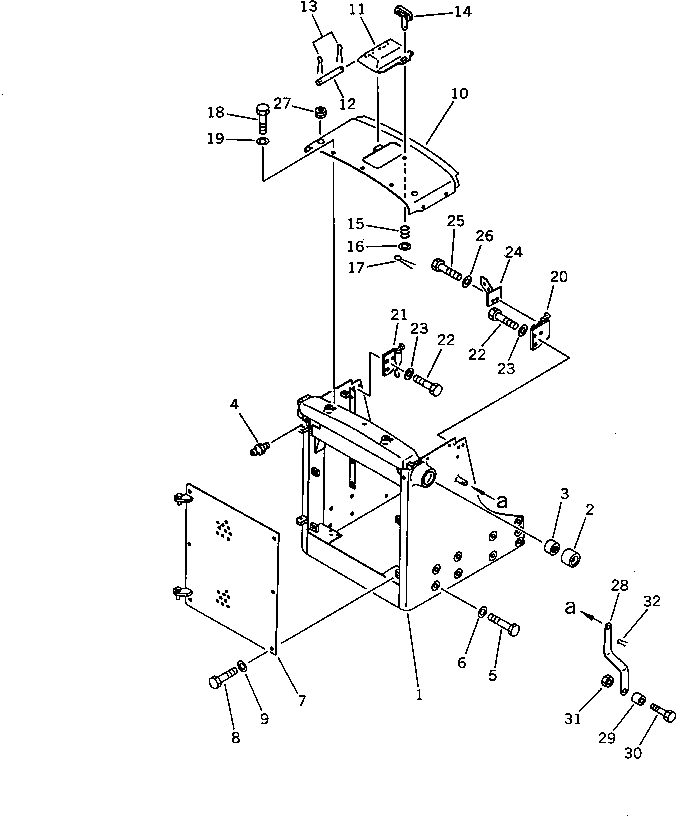 Bulldozers Komatsu / D65P-11 S/N 50001-UP(d65p-11r) / RADIATOR GUARD AND HOOD(150010 : 5001)