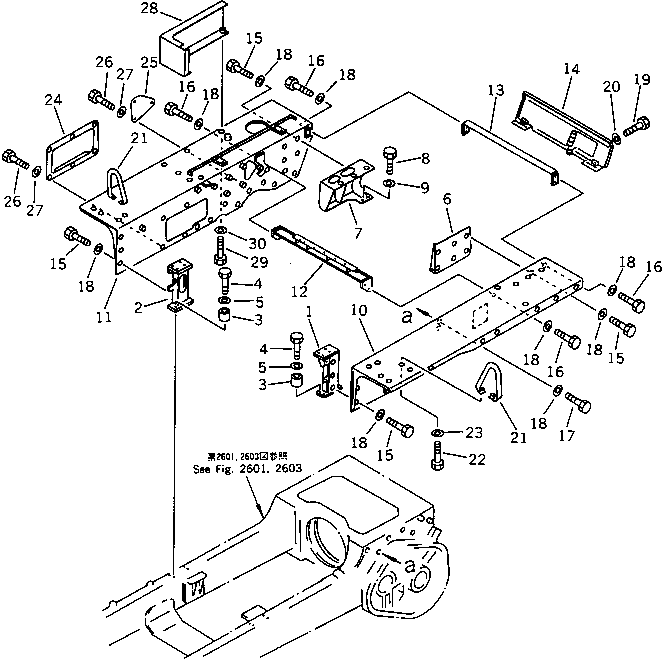 Bulldozers Komatsu / D65P-11 S/N 50001-UP(d65p-11r) / FENDER AND REAR FRAME(150050 : 5041)