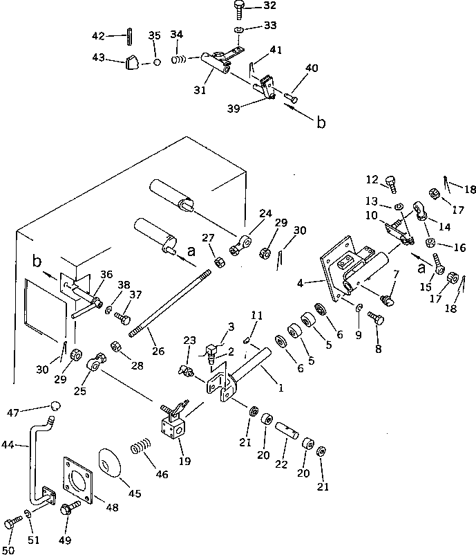Bulldozers Komatsu / D65P-11 S/N 50001-UP(d65p-11r) / BLADE CONTROL LEVER (FOR STRAIGHT TILT DOZER)(180180 : 6706)