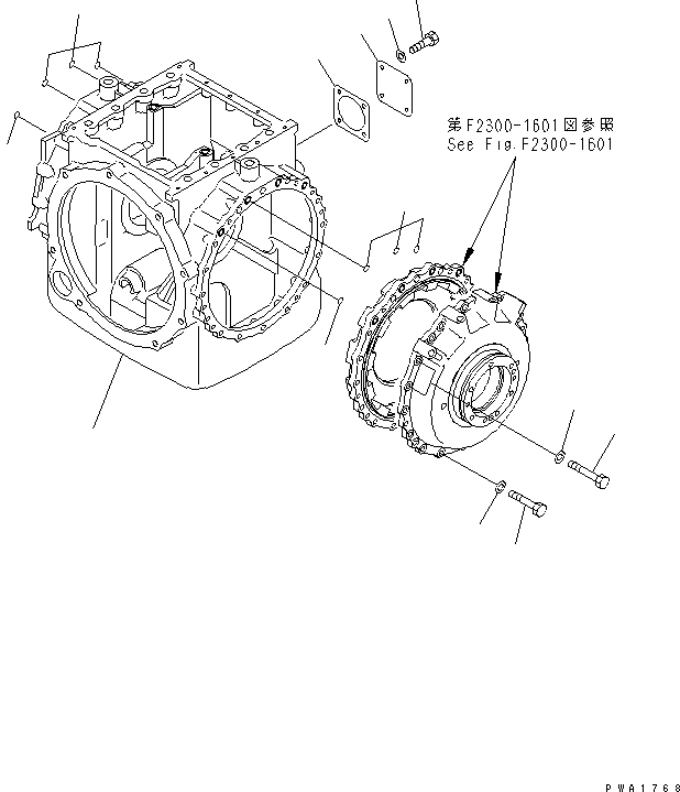 Bulldozers Komatsu / D65P-12 S/N 60001-60883(d65p-12c) / STEERING (CASE)(150130 : F2300-1201)