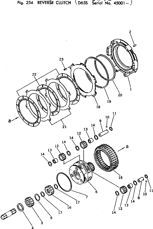Crawler Loaders Komatsu / D65S-8 S/N 45001-UP(d65s-8c) / REVERSE CLUTCH(060100 : 254) Crawler Loaders Komatsu / D65S-8 S/N 45001-UP(d65s-8c) / REVERSE CLUTCH(060100 : 254)