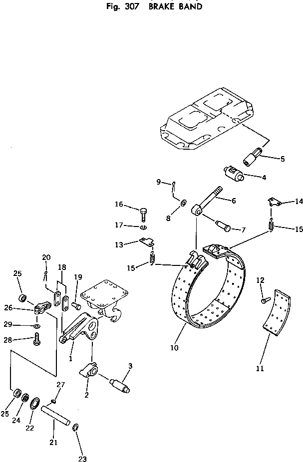 Crawler Loaders Komatsu / D65S-8 S/N 45001-UP(d65s-8c) / BRAKE BAND(090050 : 307)