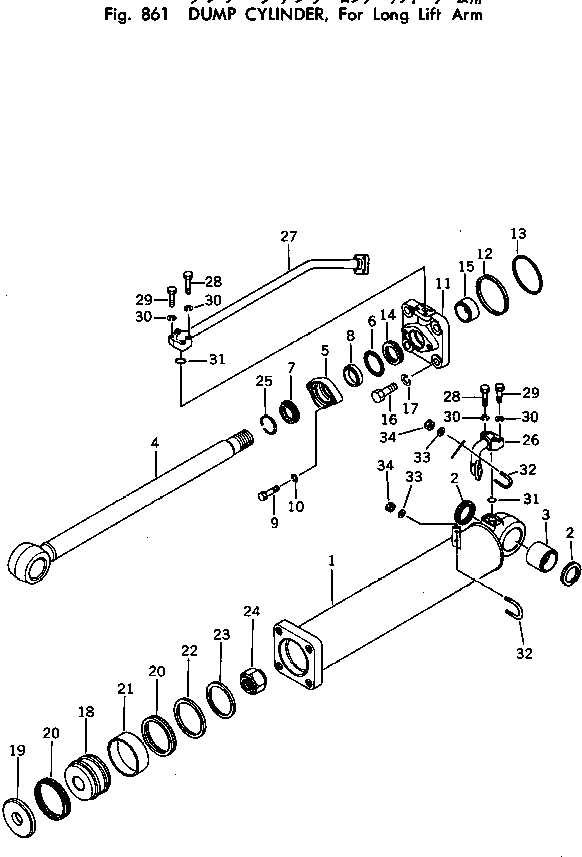 Crawler Loaders Komatsu / D65S-8 S/N 45001-UP(d65s-8c) / DUMP CYLINDER ? FOR LONG LIFT ARM(240040 : 861) Crawler Loaders Komatsu / D65S-8 S/N 45001-UP(d65s-8c) / DUMP CYLINDER ? FOR LONG LIFT ARM(240040 : 861)