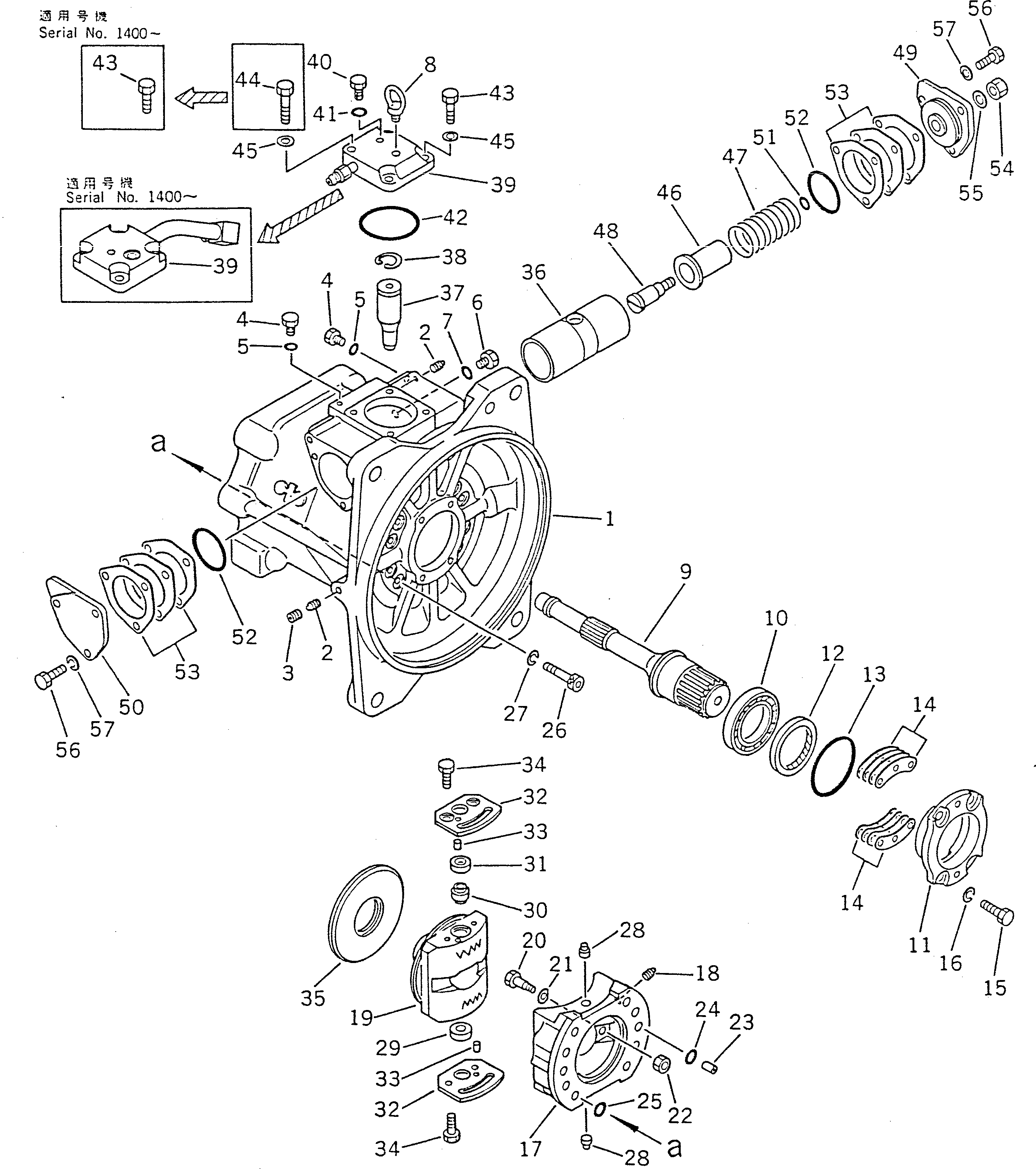 Crawler Loaders Komatsu / D66S-1 S/N 1001-UP(d66s-1r) / HST MOTOR¤ L.H. (1/2)(060120 : 235) Crawler Loaders Komatsu / D66S-1 S/N 1001-UP(d66s-1r) / HST MOTOR¤ L.H. (1/2)(060120 : 235)