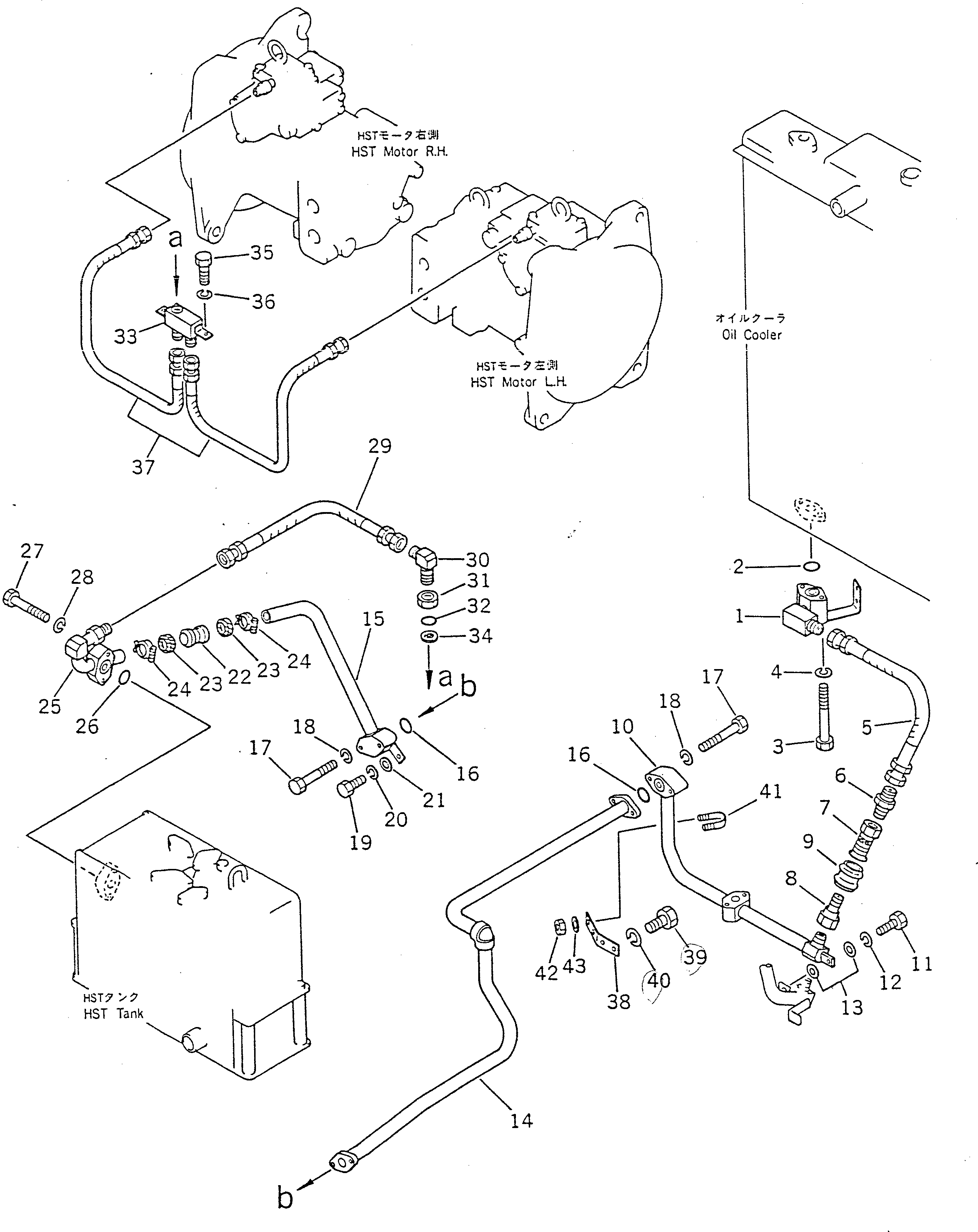 Crawler Loaders Komatsu / D66S-1 S/N 1001-UP(d66s-1r) / HST OIL PIPING (OIL COOLER LINE) (2/2)(#1001-1399)(060470 : 287) Crawler Loaders Komatsu / D66S-1 S/N 1001-UP(d66s-1r) / HST OIL PIPING (OIL COOLER LINE) (2/2)(#1001-1399)(060470 : 287)