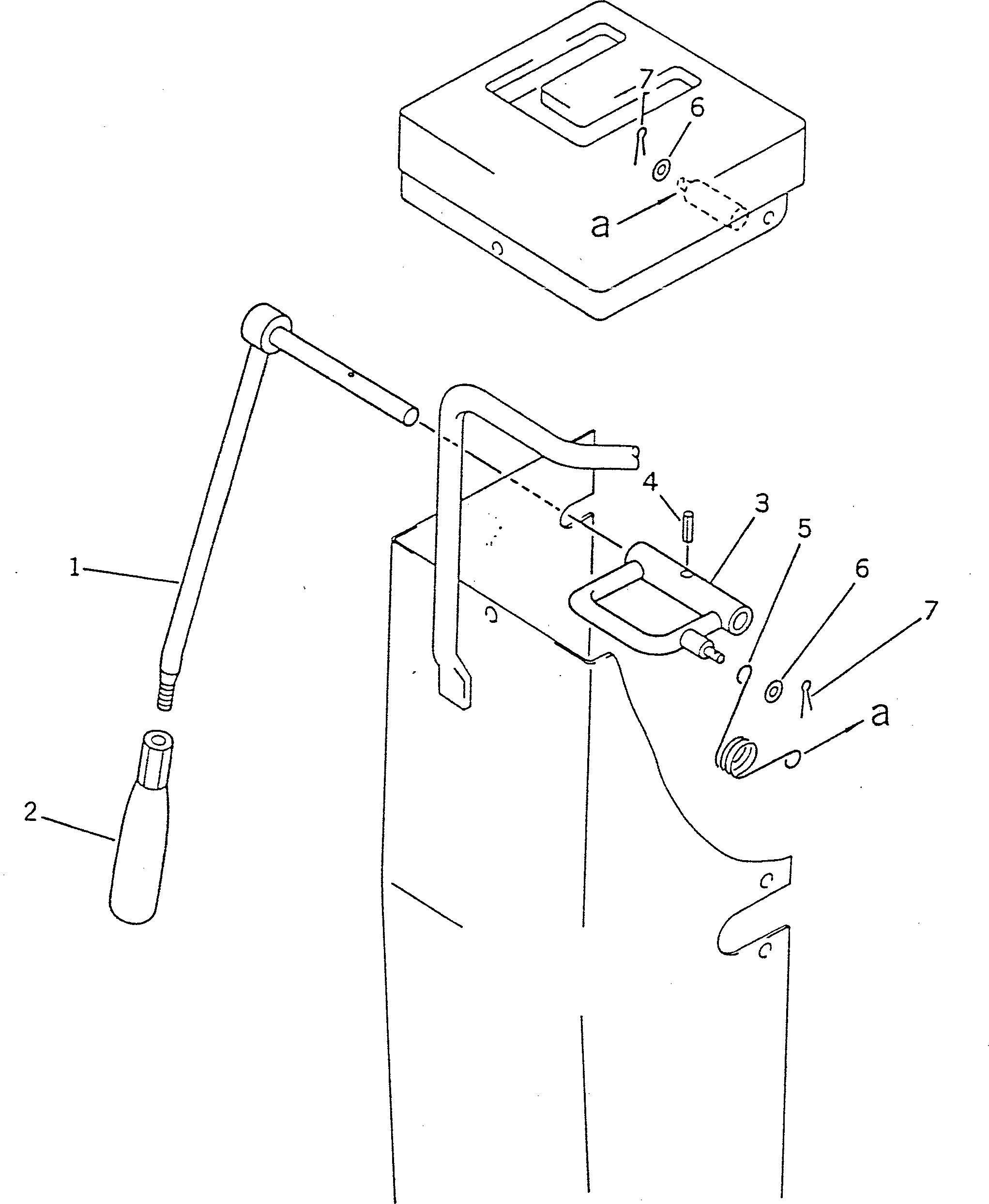 Crawler Loaders Komatsu / D66S-1 S/N 1001-UP(d66s-1r) / TRANSMISSION SAFETY LOCK LEVER(060520 : 295) Crawler Loaders Komatsu / D66S-1 S/N 1001-UP(d66s-1r) / TRANSMISSION SAFETY LOCK LEVER(060520 : 295)