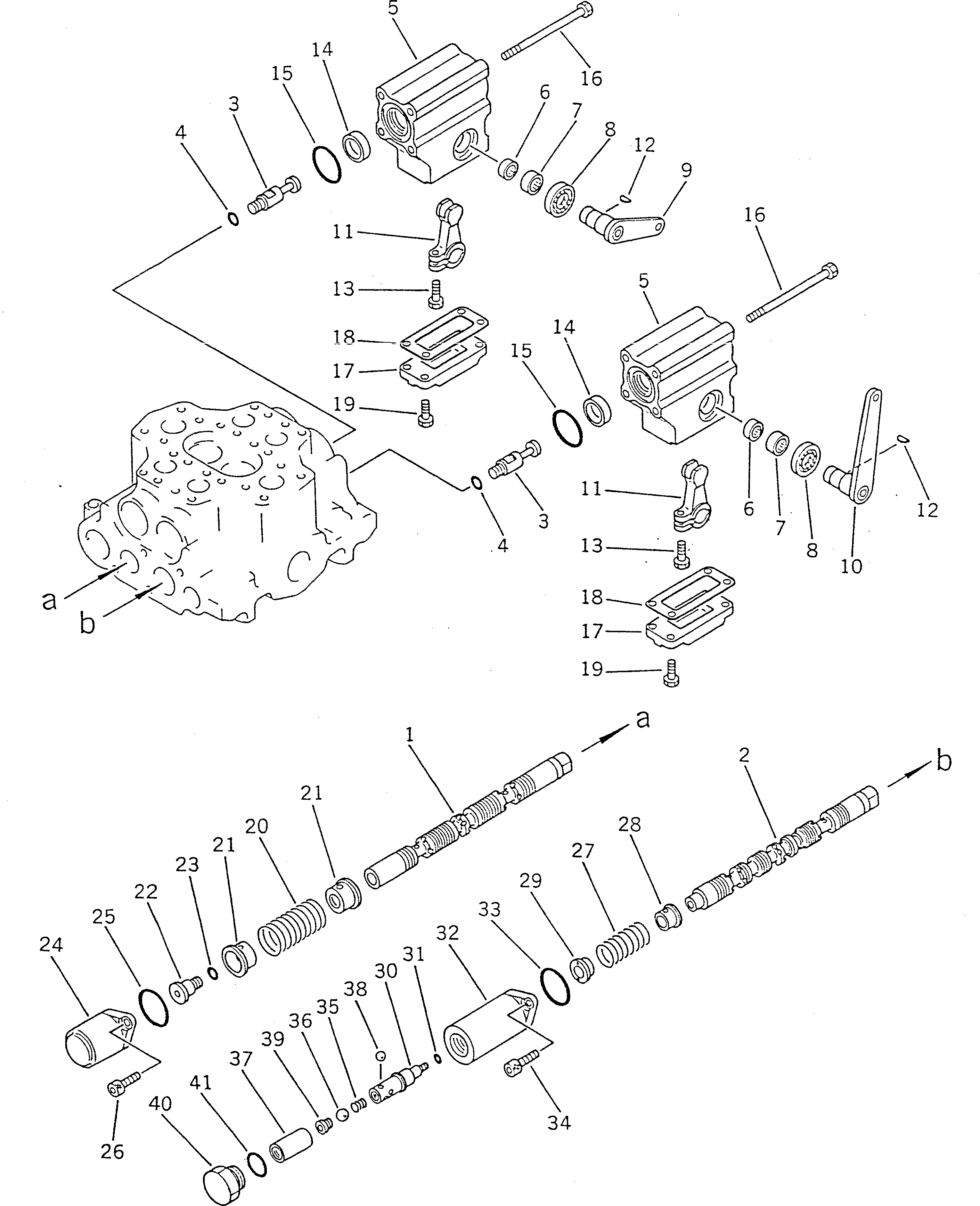 Crawler Loaders Komatsu / D66S-1 S/N 1001-UP(d66s-1r) / HYDRALIC CONTROL VALVE (2/3)(180040 : 622) Crawler Loaders Komatsu / D66S-1 S/N 1001-UP(d66s-1r) / HYDRALIC CONTROL VALVE (2/3)(180040 : 622)