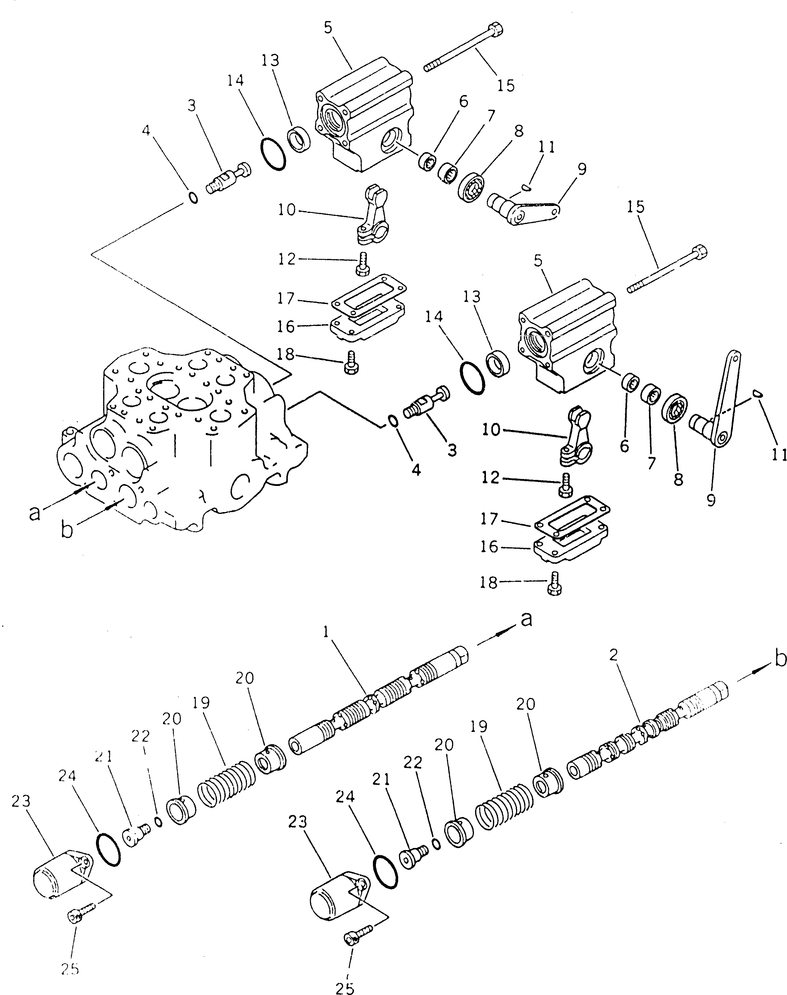 Crawler Loaders Komatsu / D66S-1 S/N 1001-UP(d66s-1r) / HYDRAULIC CONTROL VALVE (2/3) (FOR RIPPER)(180070 : 626) Crawler Loaders Komatsu / D66S-1 S/N 1001-UP(d66s-1r) / HYDRAULIC CONTROL VALVE (2/3) (FOR RIPPER)(180070 : 626)