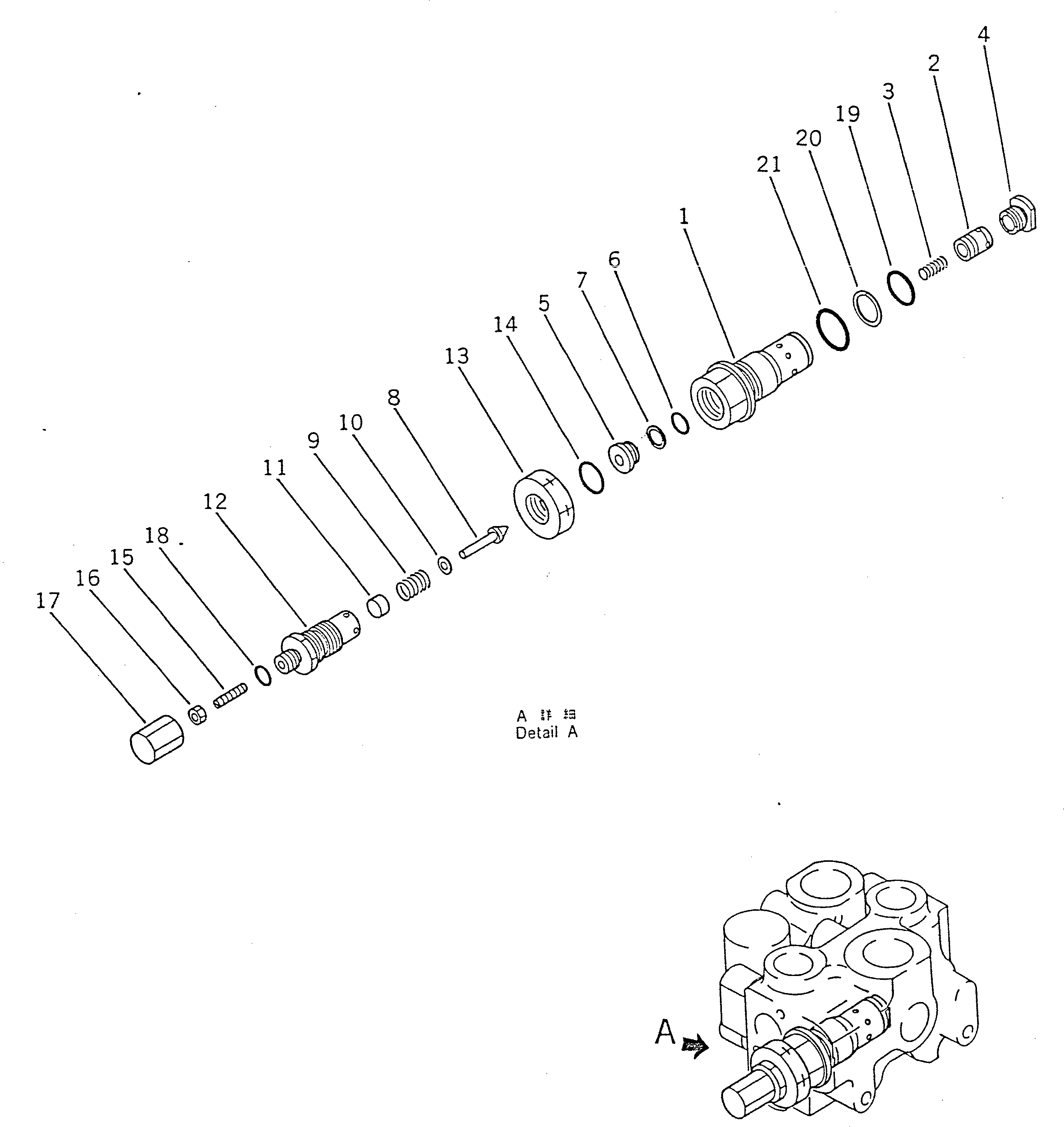 Crawler Loaders Komatsu / D66S-1 S/N 1001-UP(d66s-1r) / UNLOAD VALVE (2/2)(180100 : 629) Crawler Loaders Komatsu / D66S-1 S/N 1001-UP(d66s-1r) / UNLOAD VALVE (2/2)(180100 : 629)