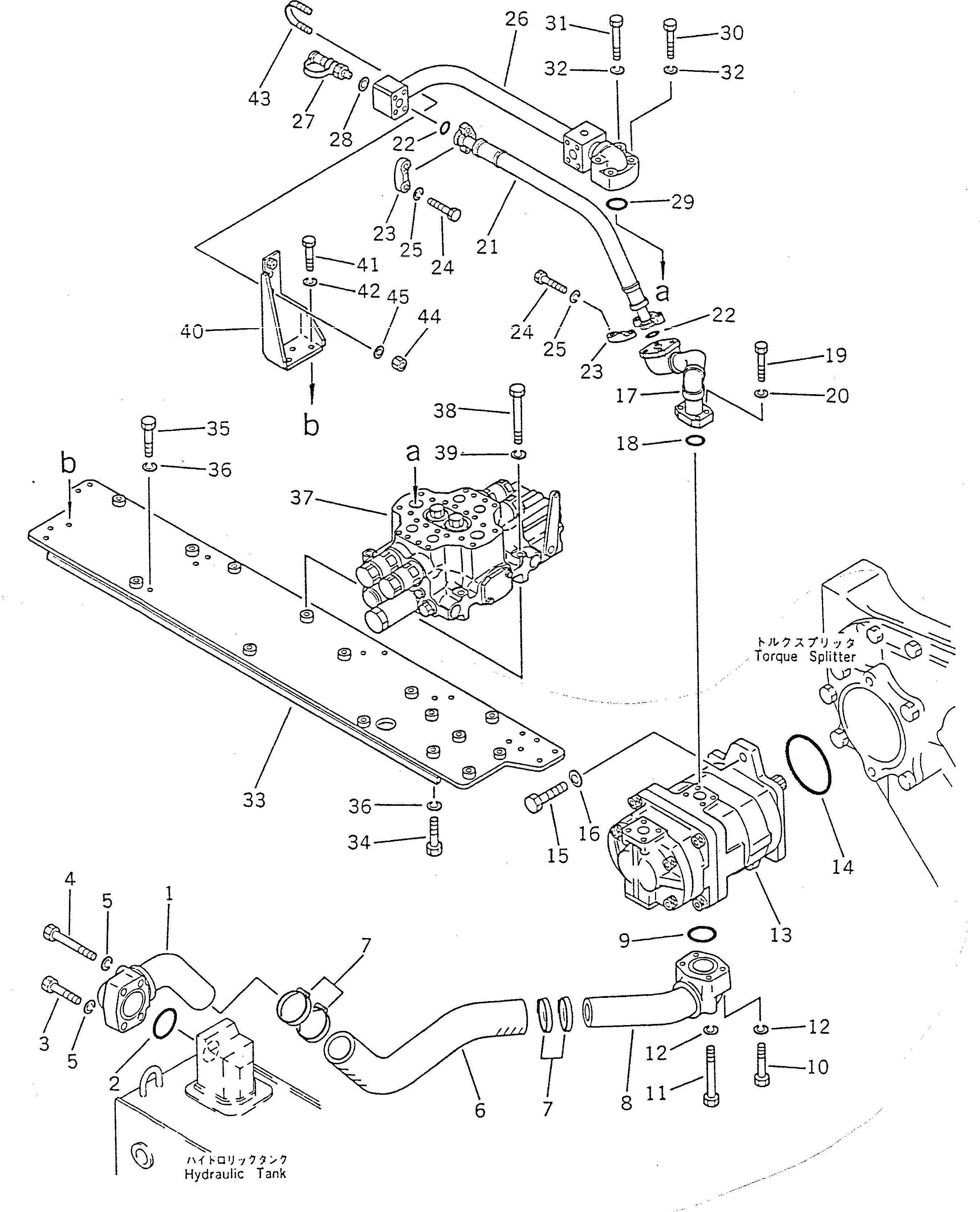 Crawler Loaders Komatsu / D66S-1 S/N 1001-UP(d66s-1r) / HYDRAULIC OIL PIPING (TANK TO PUMP TO VALVE)(180150 : 641) Crawler Loaders Komatsu / D66S-1 S/N 1001-UP(d66s-1r) / HYDRAULIC OIL PIPING (TANK TO PUMP TO VALVE)(180150 : 641)