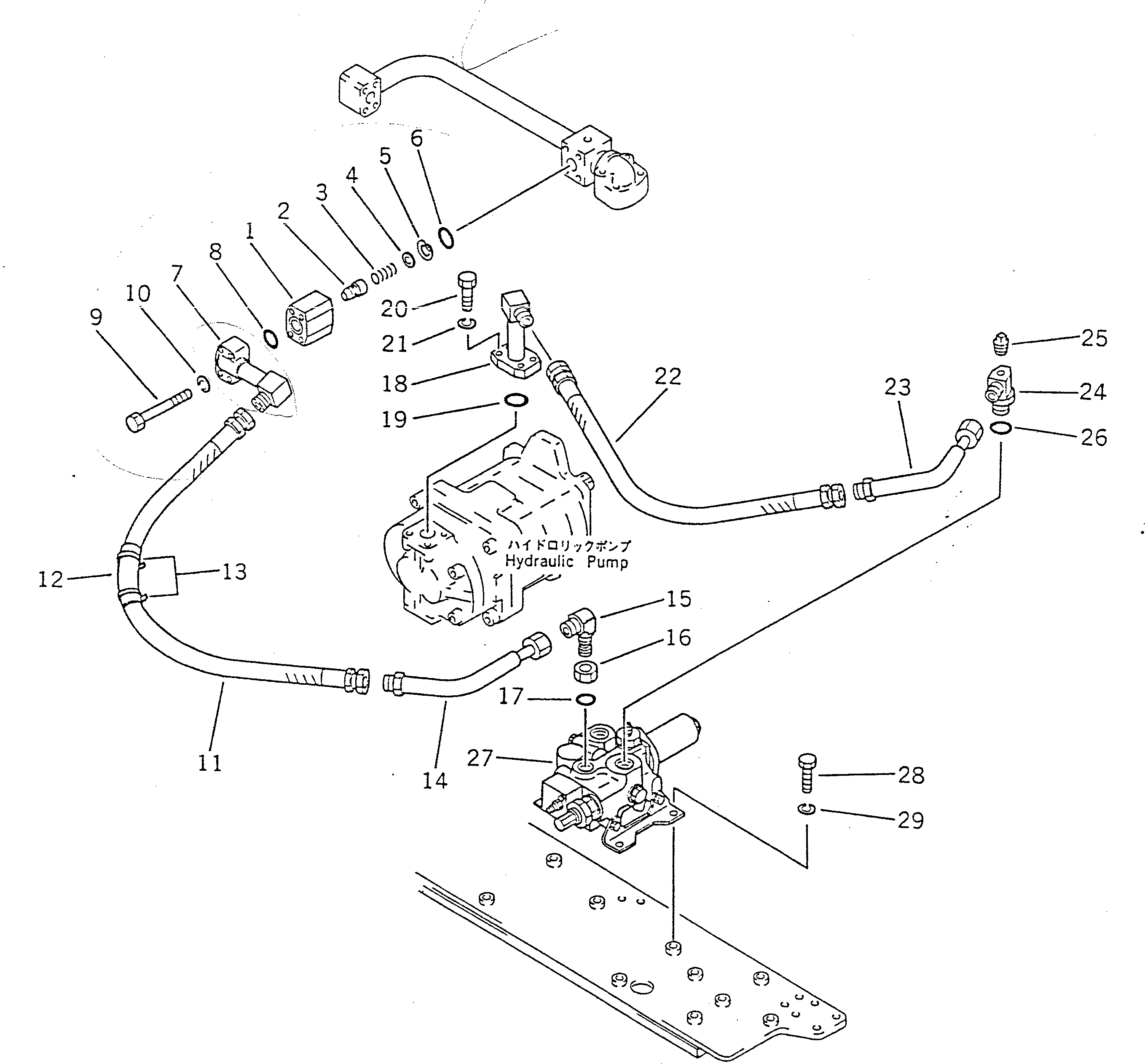 Crawler Loaders Komatsu / D66S-1 S/N 1001-UP(d66s-1r) / HYDRAULIC OIL PIPING (VALVE TO VALVE)(180170 : 643) Crawler Loaders Komatsu / D66S-1 S/N 1001-UP(d66s-1r) / HYDRAULIC OIL PIPING (VALVE TO VALVE)(180170 : 643)