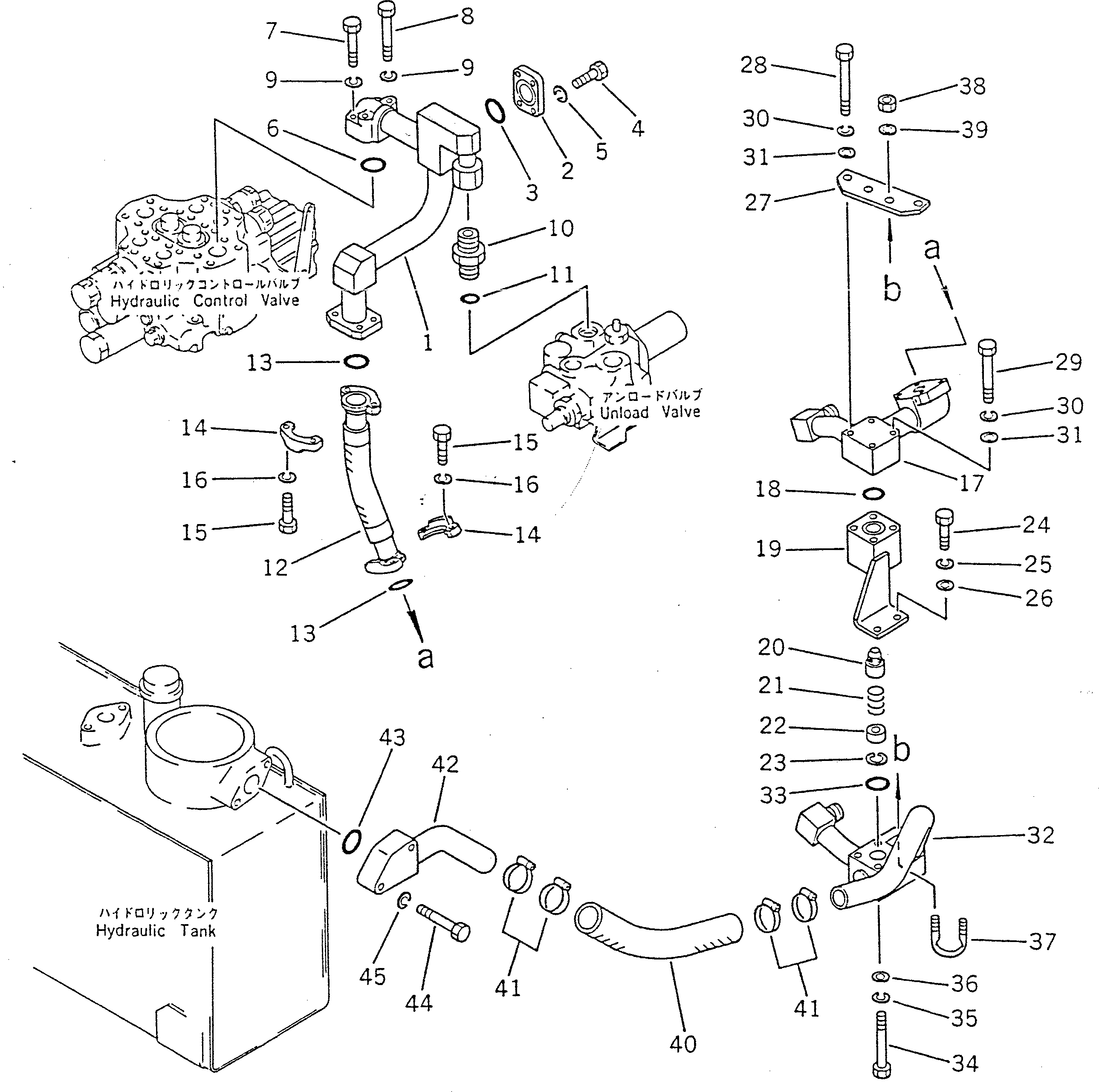 Crawler Loaders Komatsu / D66S-1 S/N 1001-UP(d66s-1r) / HYDRAULIC OIL PIPING (VALVE TO TANK)(180200 : 646) Crawler Loaders Komatsu / D66S-1 S/N 1001-UP(d66s-1r) / HYDRAULIC OIL PIPING (VALVE TO TANK)(180200 : 646)