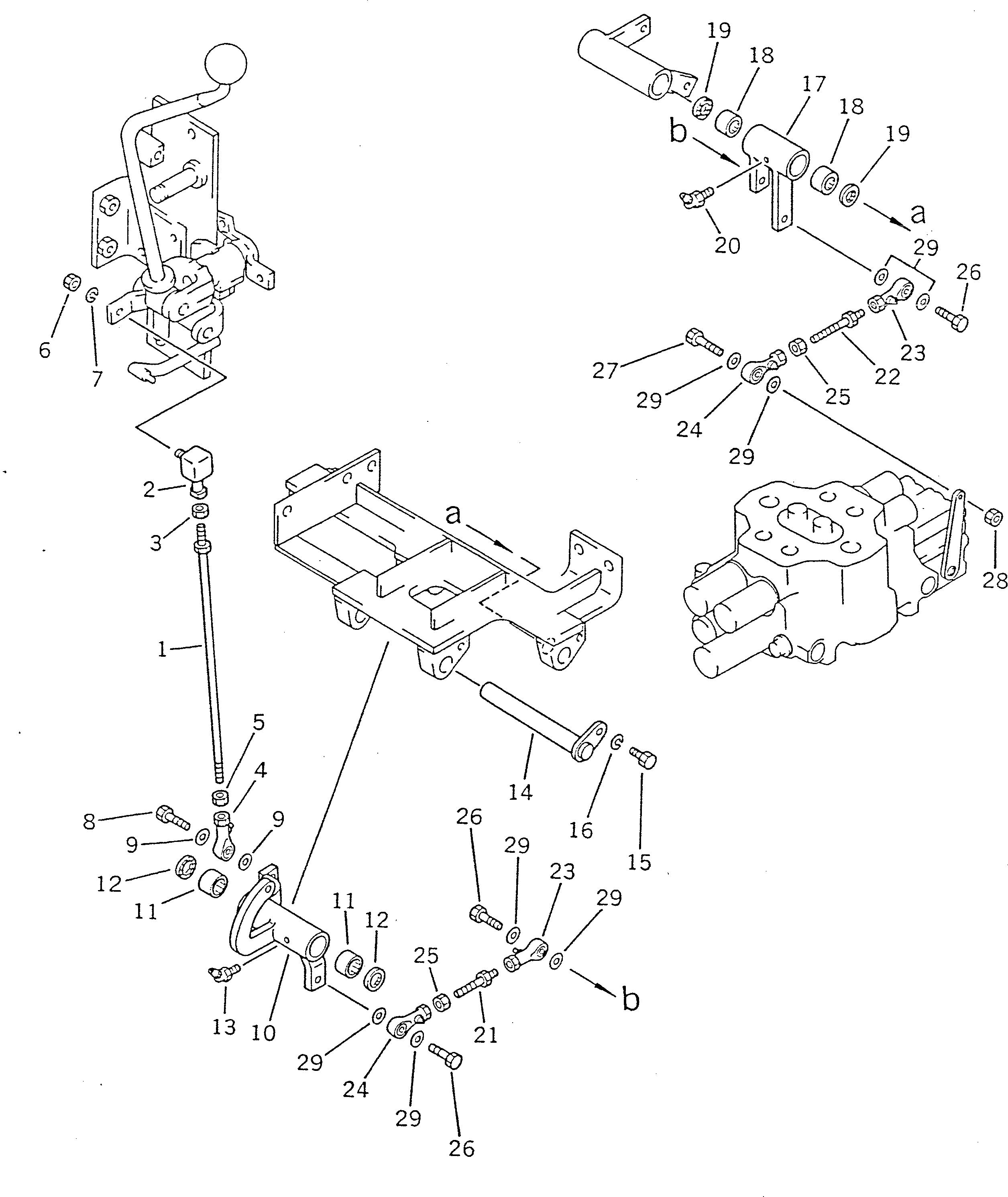 Crawler Loaders Komatsu / D66S-1 S/N 1001-UP(d66s-1r) / BUCKET CONTROL LINKAGE (2/2)(180280 : 663) Crawler Loaders Komatsu / D66S-1 S/N 1001-UP(d66s-1r) / BUCKET CONTROL LINKAGE (2/2)(180280 : 663)