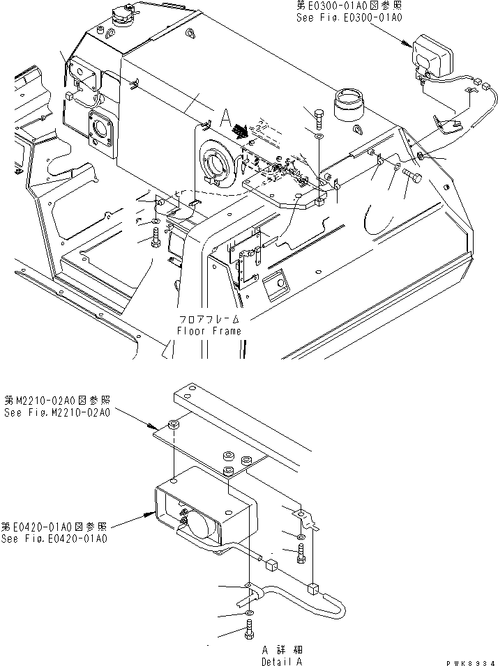 Crawler Loaders Komatsu / D68ESS-12 S/N 1001-UP (Overseas Version)(d68ess-c) / VEHICLE WIRING (FUEL TANK WIRING) (FOR CHINESE TRIMING)(120060 : E0200-02A1)