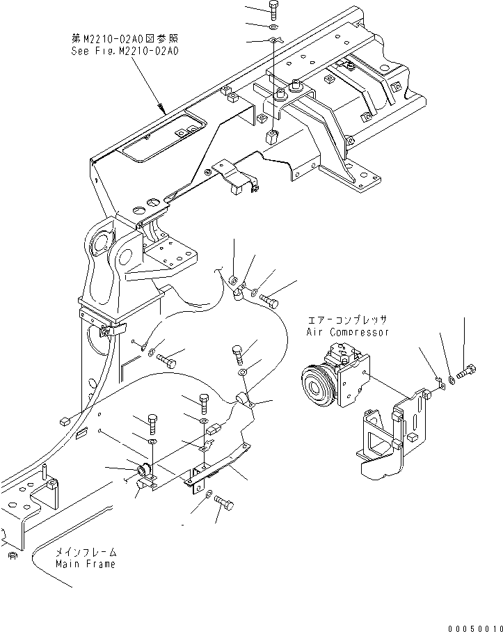 Crawler Loaders Komatsu / D68ESS-12 S/N 1001-UP (Overseas Version)(d68ess-c) / VEHICLE WIRING (SENSOR WIRING ? 2/2)(120090 : E0200-04A0)