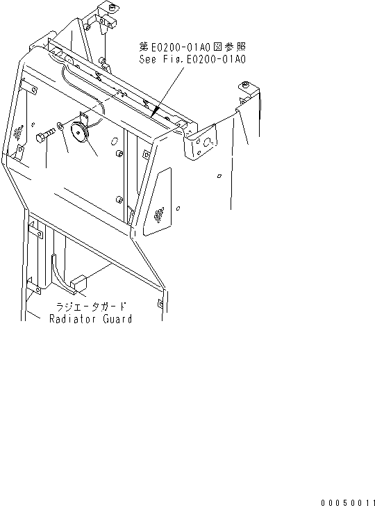 Crawler Loaders Komatsu / D68ESS-12 S/N 1001-UP (Overseas Version)(d68ess-c) / VEHICLE LAMP(120130 : E0300-01A0)