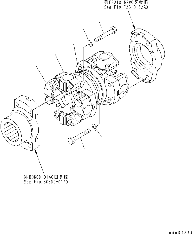 Crawler Loaders Komatsu / D68ESS-12 S/N 1001-UP (Overseas Version)(d68ess-c) / UNIVERSAL JOINT(150010 : F2200-01A0)