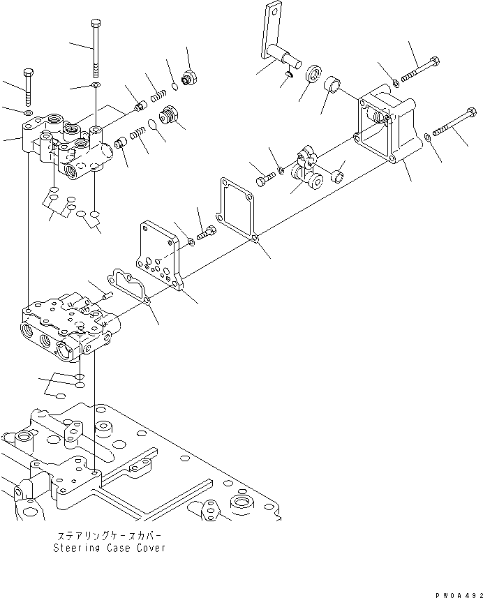 Crawler Loaders Komatsu / D68ESS-12 S/N 1001-UP (Overseas Version)(d68ess-c) / CLUTCH AND BRAKE (BRAKE VALVE) (2/2) (LOWER)(150140 : F2300-60A0)