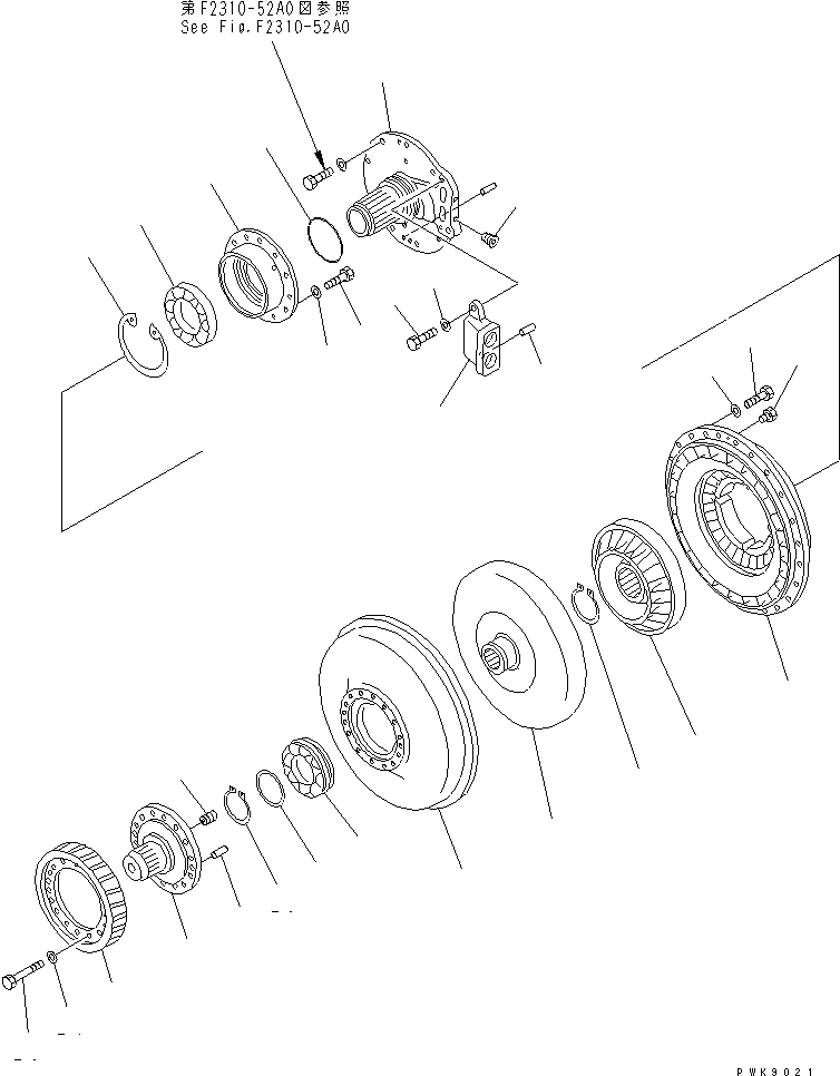 Crawler Loaders Komatsu / D68ESS-12 S/N 1001-UP (Overseas Version)(d68ess-c) / TORQUE CONVERTER (BEAR TORQUE CONVERTER)(150190 : F2310-51A0)