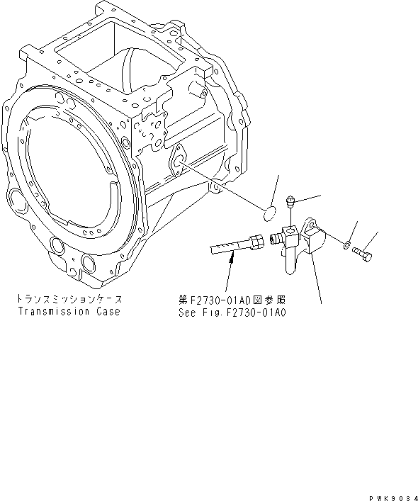 Crawler Loaders Komatsu / D68ESS-12 S/N 1001-UP (Overseas Version)(d68ess-c) / TRANSMISSION (LUBRICATION OIL INLET)(150340 : F2320-60A0)
