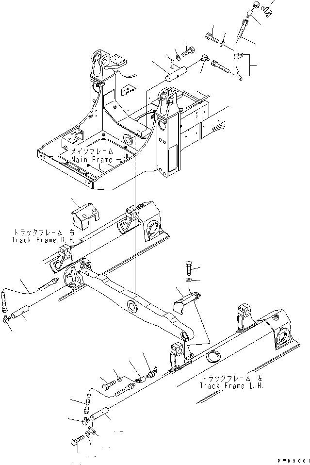 Crawler Loaders Komatsu / D68ESS-12 S/N 1001-UP (Overseas Version)(d68ess-c) / EQUALIZER BAR AND PIVOT SHAFT MOUNITING PIN(210040 : J2700-02A0)