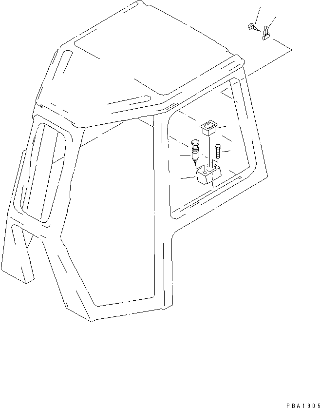 Crawler Loaders Komatsu / D68ESS-12 S/N 1001-UP (Overseas Version)(d68ess-c) / CAB (ACCESSORY)(#1004-)(240120 : K0210-09A0)