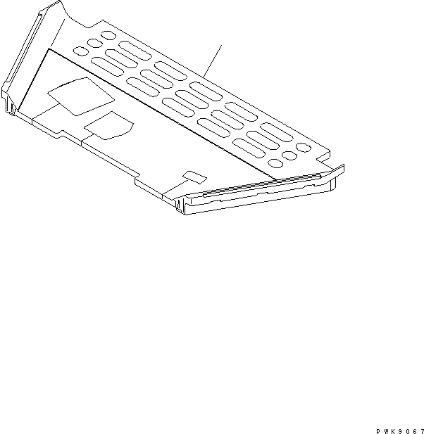 Crawler Loaders Komatsu / D68ESS-12 S/N 1001-UP (Overseas Version)(d68ess-c) / FLOOR MAT (FOR CAB)(240160 : K0310-01A1)