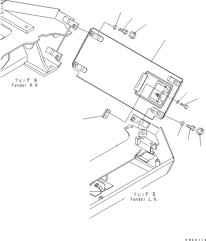 Crawler Loaders Komatsu / D68ESS-12 S/N 1001-UP (Overseas Version)(d68ess-c) / REAR COVER(270230 : M2240-01A0)