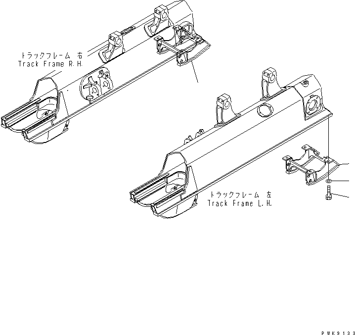Crawler Loaders Komatsu / D68ESS-12 S/N 1001-UP (Overseas Version)(d68ess-c) / TRACK ROLLER GUARD(300210 : R2200-01A0)