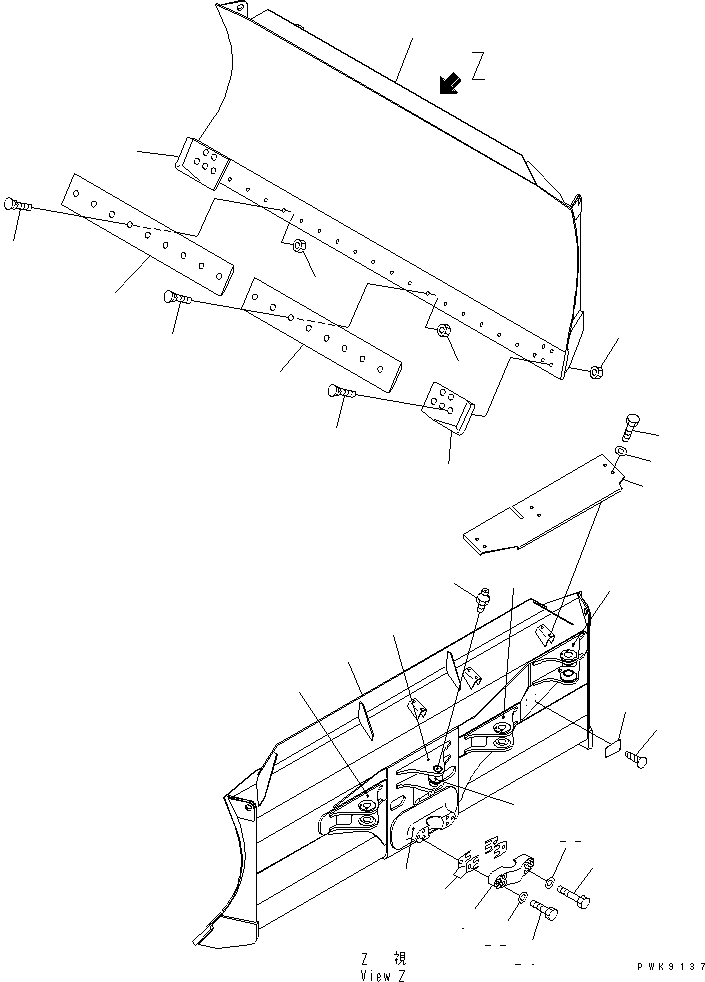 Crawler Loaders Komatsu / D68ESS-12 S/N 1001-UP (Overseas Version)(d68ess-c) / BLADE (POWER ANGLE POWER TILT DOZER)(#1001-1002)(330070 : T2120-01A0)