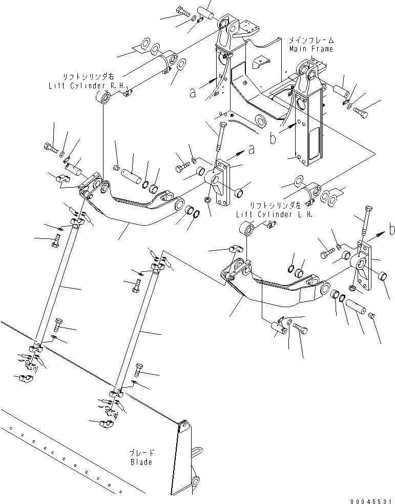 Crawler Loaders Komatsu / D68ESS-12 S/N 1001-UP (Overseas Version)(d68ess-c) / LIFT ARM AND LINKAGE (ANGLE DOZER)(330220 : T2310-01A0)