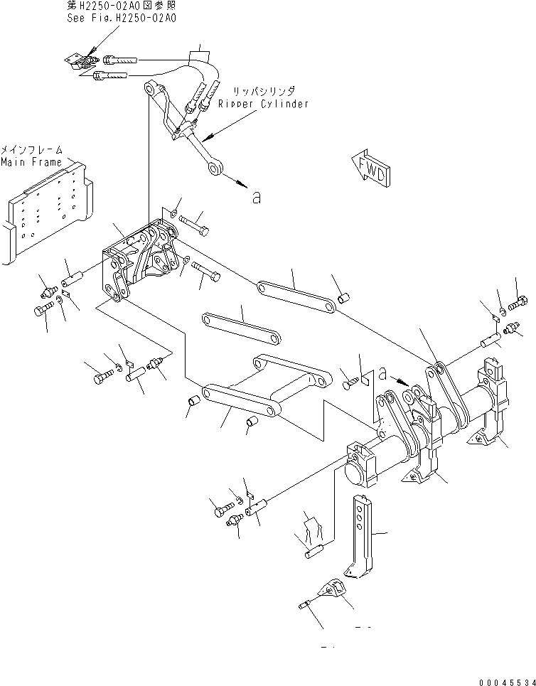 Crawler Loaders Komatsu / D68ESS-12 S/N 1001-UP (Overseas Version)(d68ess-c) / RIPPER (RIGED TYPE)(330270 : T2400-01A0)
