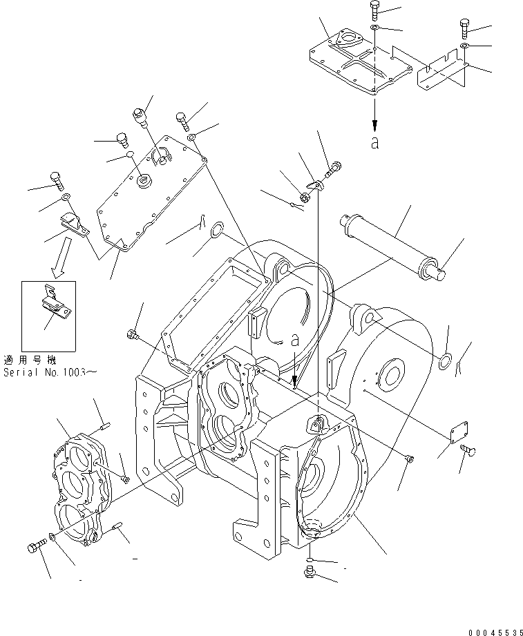 Crawler Loaders Komatsu / D68ESS-12 S/N 1001-UP (Overseas Version)(d68ess-c) / TOWING WINCH (CASE)(330300 : T2510-02A0)