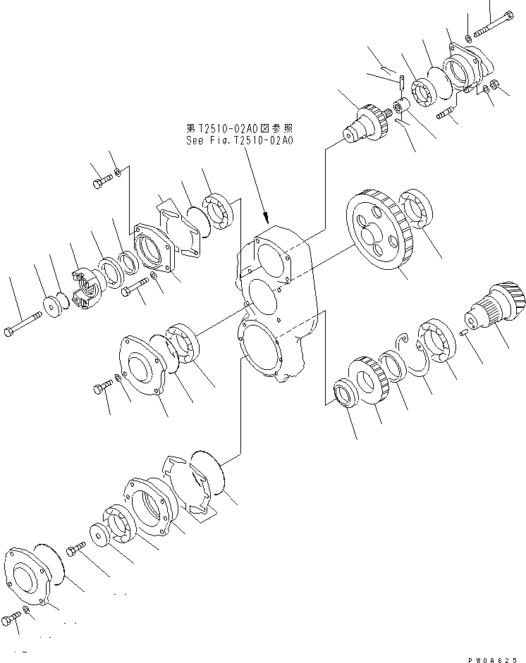 Crawler Loaders Komatsu / D68ESS-12 S/N 1001-UP (Overseas Version)(d68ess-c) / TOWING WINCH (TRANSFER)(330320 : T2510-03A0)