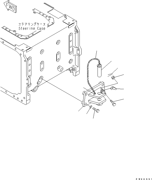 Crawler Loaders Komatsu / D68ESS-12 S/N 1001-UP (Overseas Version)(d68ess-c) / HITCH(330470 : T2810-01A0)