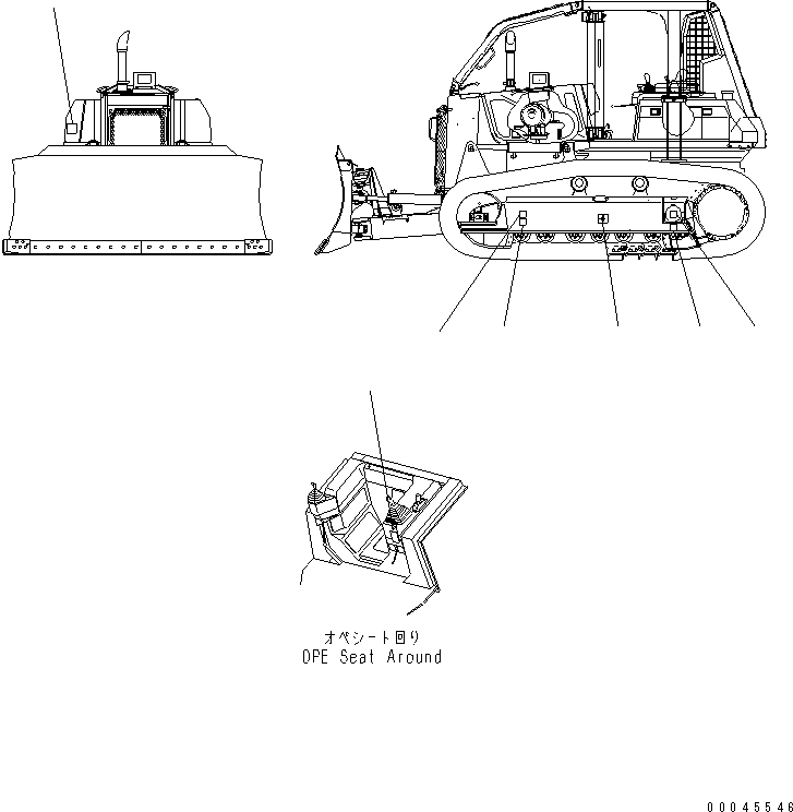 Crawler Loaders Komatsu / D68ESS-12 S/N 1001-UP (Overseas Version)(d68ess-c) / GRAVITY MARKS(360040 : U0400-01A0)