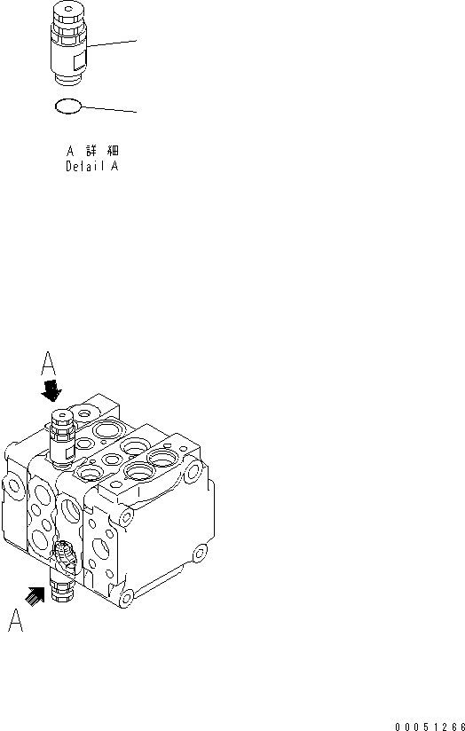 Crawler Loaders Komatsu / D68ESS-12 S/N 1001-UP (Overseas Version)(d68ess-c) / MAIN VALVE (2-VALVE) (7/7) (FOR TRIMMING DOZER)(420290 : Y1662-07A0)
