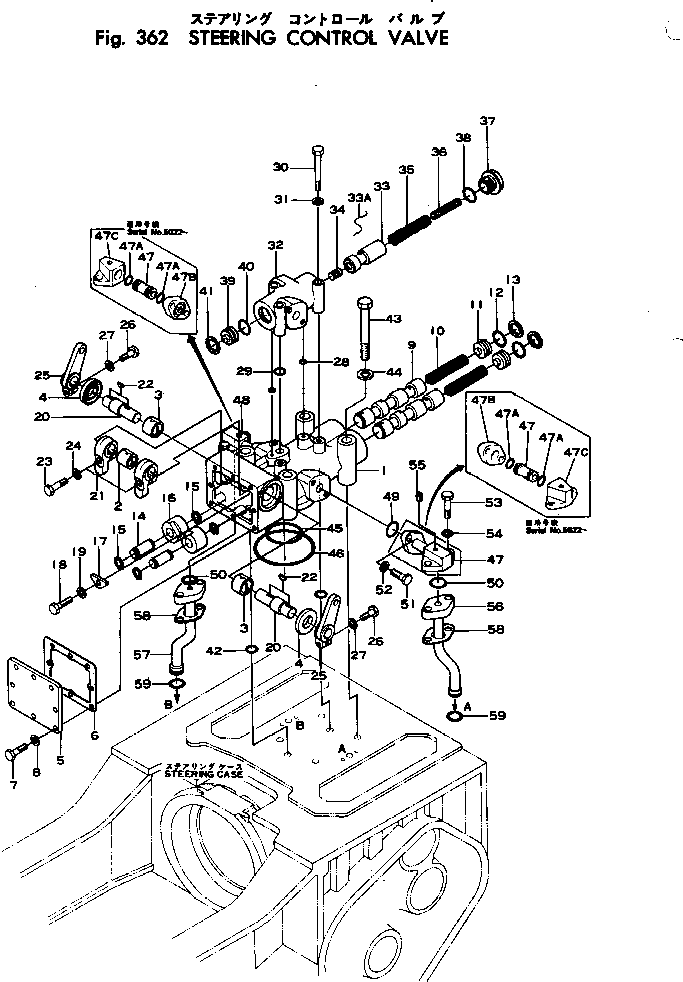 Crawler Loaders Komatsu / D75S-2 S/N 1004-UP(d75s-2r) / STEERING CONTROL VALVE(090110 : 362) Crawler Loaders Komatsu / D75S-2 S/N 1004-UP(d75s-2r) / STEERING CONTROL VALVE(090110 : 362)