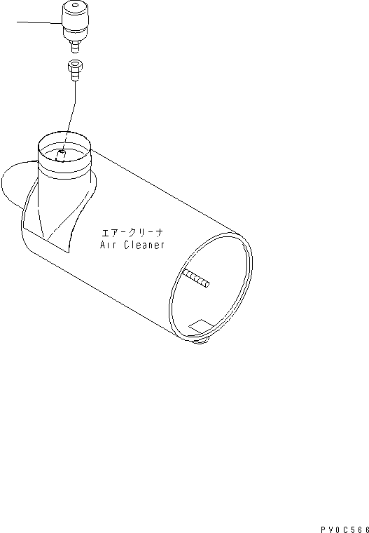 Crawler Loaders Komatsu / D75S-5 S/N 15001-UP(d75s-5c) / DUST INDICATOR(030010 : B0000-01A0)