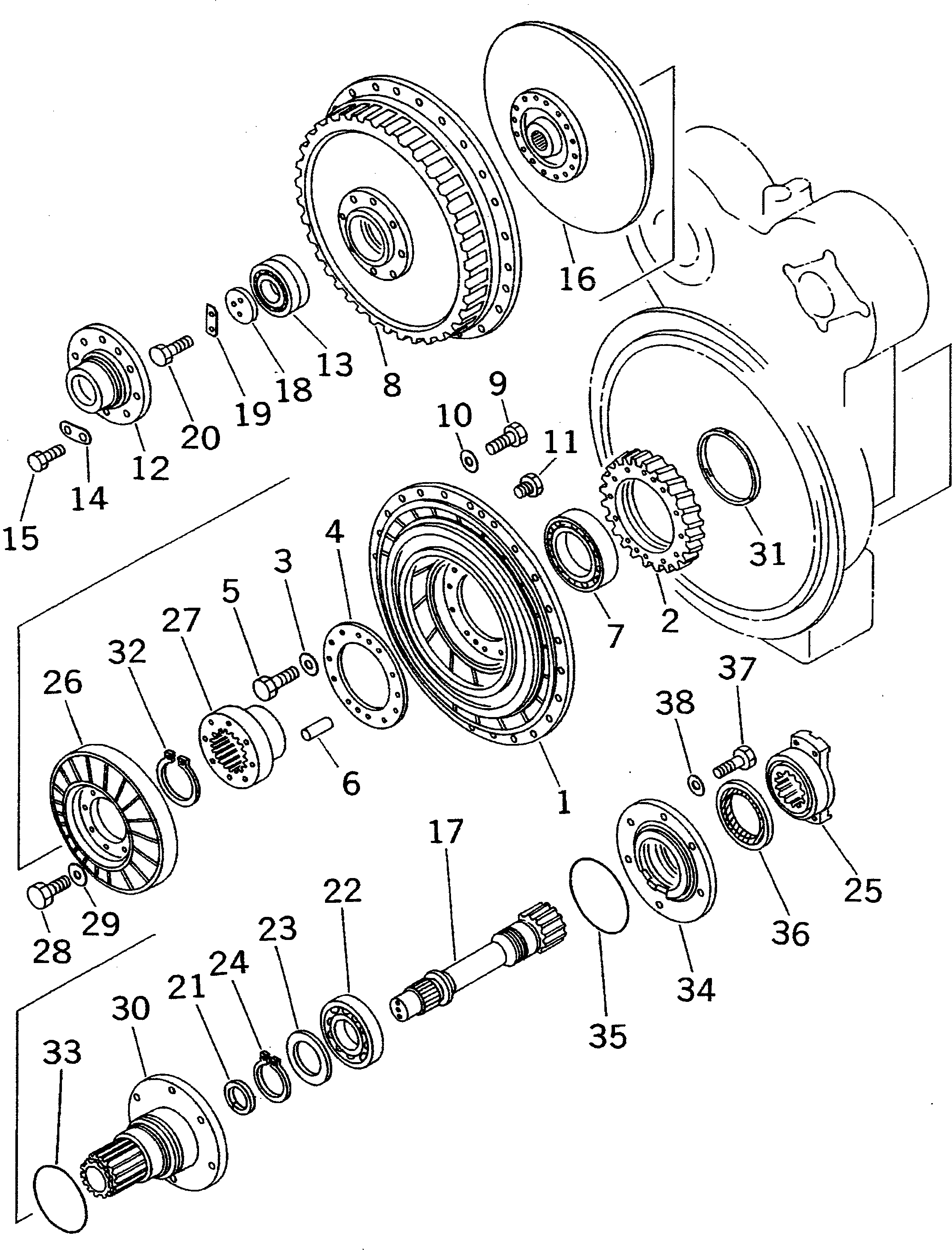Crawler Loaders Komatsu / D75S-5 S/N 15001-UP(d75s-5c) / TURBIN AND STATOR(#16449-16573)(150070 : F2310-52A0A) Crawler Loaders Komatsu / D75S-5 S/N 15001-UP(d75s-5c) / TURBIN AND STATOR(#16449-16573)(150070 : F2310-52A0A)