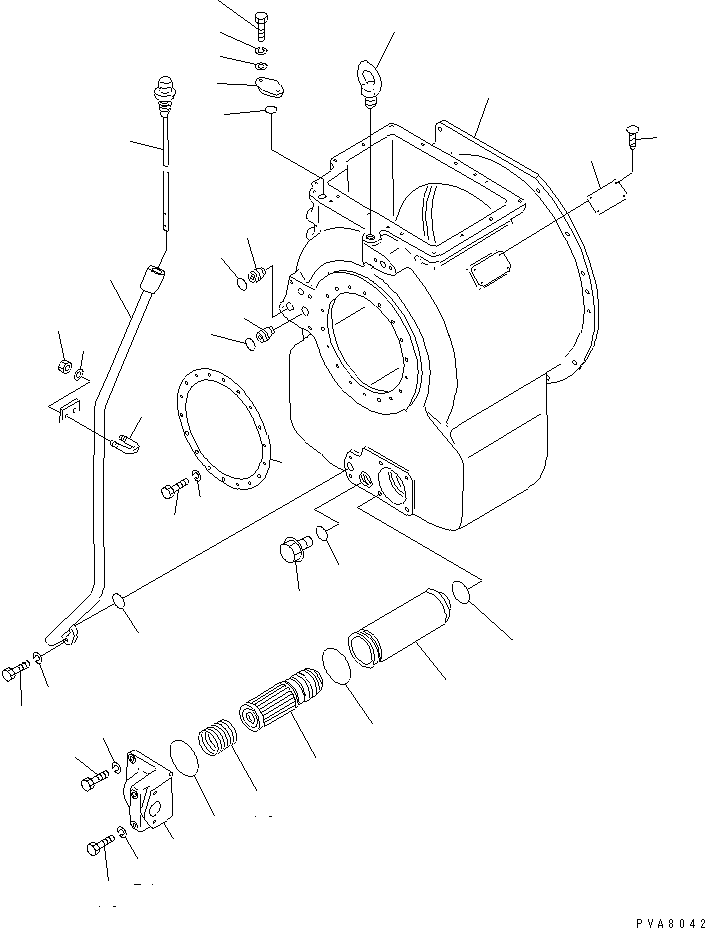 Crawler Loaders Komatsu / D75S-5 S/N 15001-UP(d75s-5c) / TORQFLOW TRANSMISSION CASE(150140 : F2320-51A0)